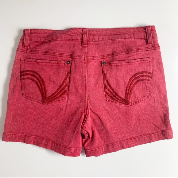 Urban Life classic red jean shorts - Picture 2 of 13